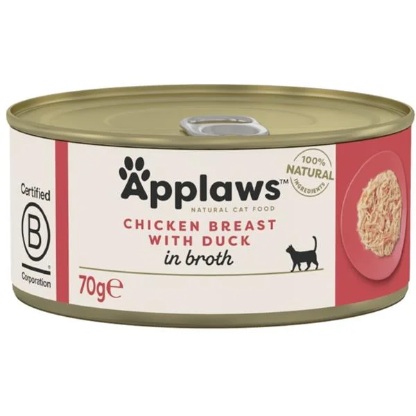 Konzerva APPLAWS Cat Chicken & Duck 70 g