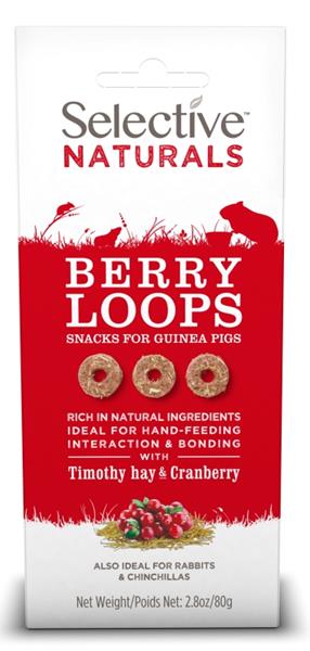 SUPREME Selective Naturals snack berry loops bojínek a brusinky 80 g