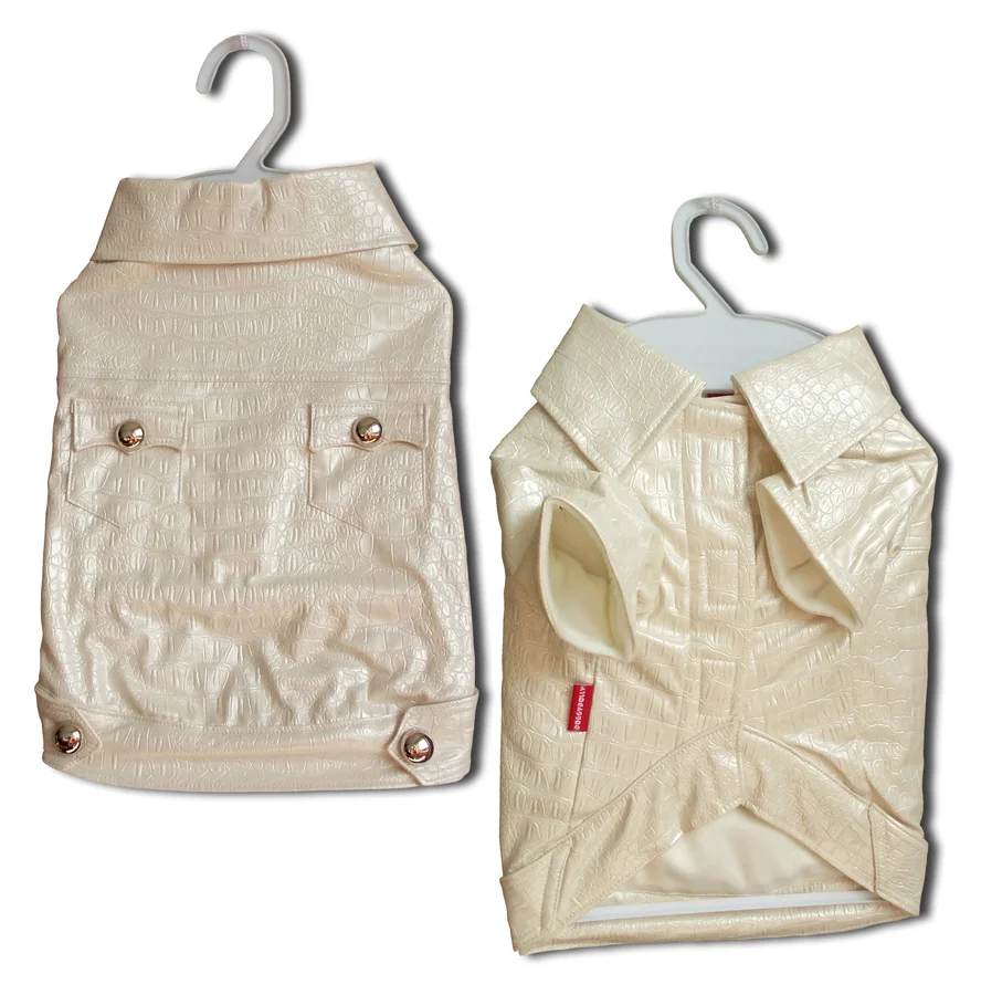 Magnum Kabátek Croco Artificial Leather White XXL