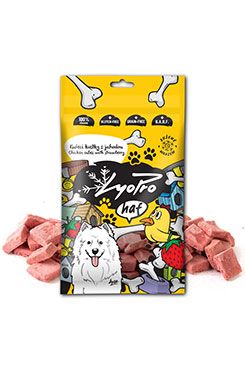 Lyopro haf poch. mrazem sušené Kuř. kostky s jah. 50g 50g