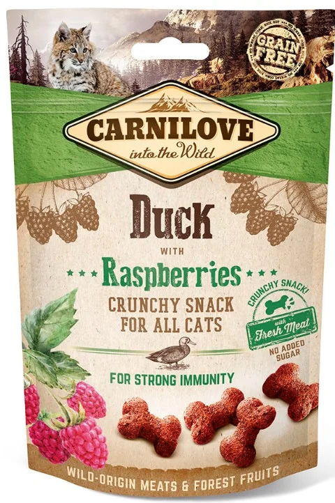 Carnilove Cat Crunchy Snack Duck&Raspberries 50g
