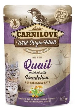 Carnilove Cat Pouch Quail & Dandelion sterilized 85 g