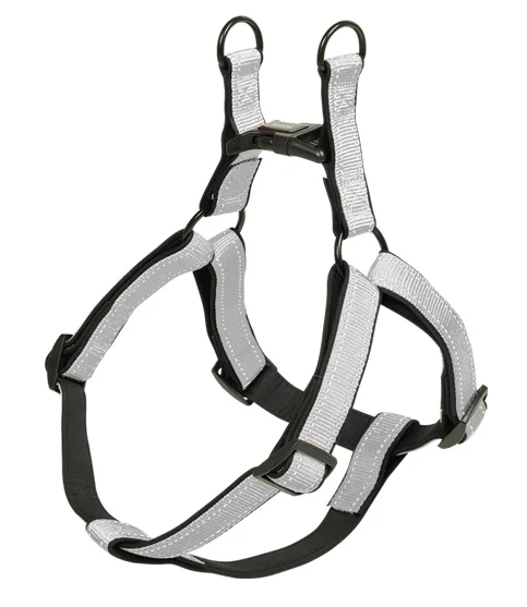 Nobby Classic Reflect Soft reflexní postroj M 50-72cm šedá