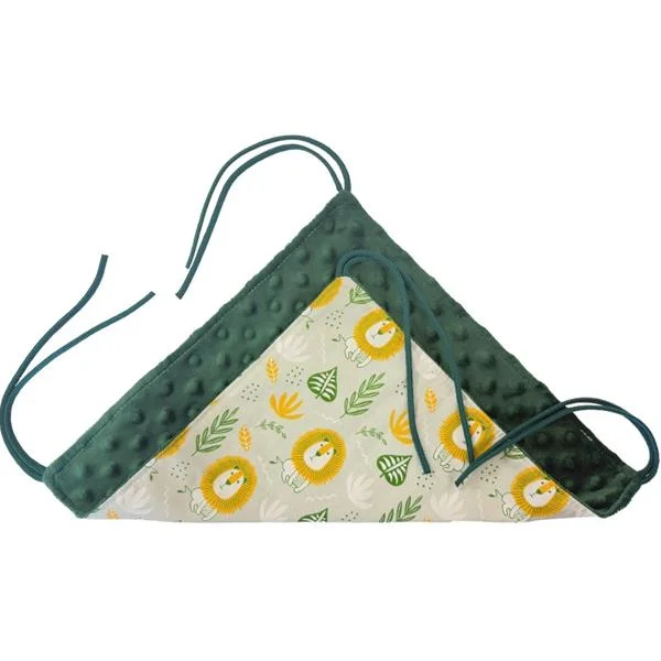 Samohýl Exclusive Pelech dr.savec závěsný M, lvi, lahv. zelená minky 30x30cm