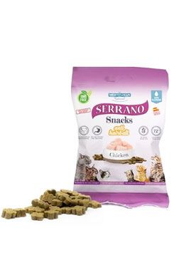 Serrano Snack Cat AntiHairball Chicken 50g