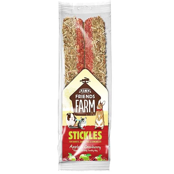 SUPREME Tiny Friends Farm Stickles jablko a brusinky tyčinky 100 g 2 kusy