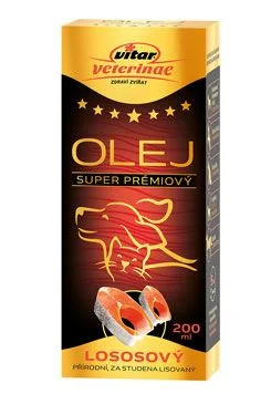 VITAR Veterinae Lososový olej 200ml 5x