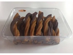 FAUNAKRAM Pet Food TWISTER knoty kuřecí 20 kusů - poloměkký pamlsek 11cm