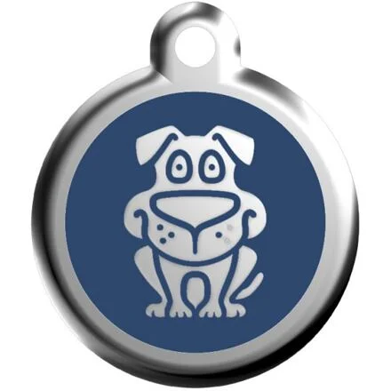 Známka Red Dingo - Pes - Modrá velikost známky L - 37 mm