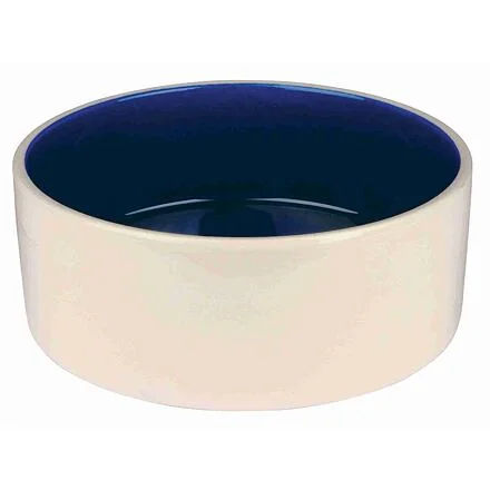 Keramická miska malá 0,35 l/12 cm - bílá/ modrá 1 ks