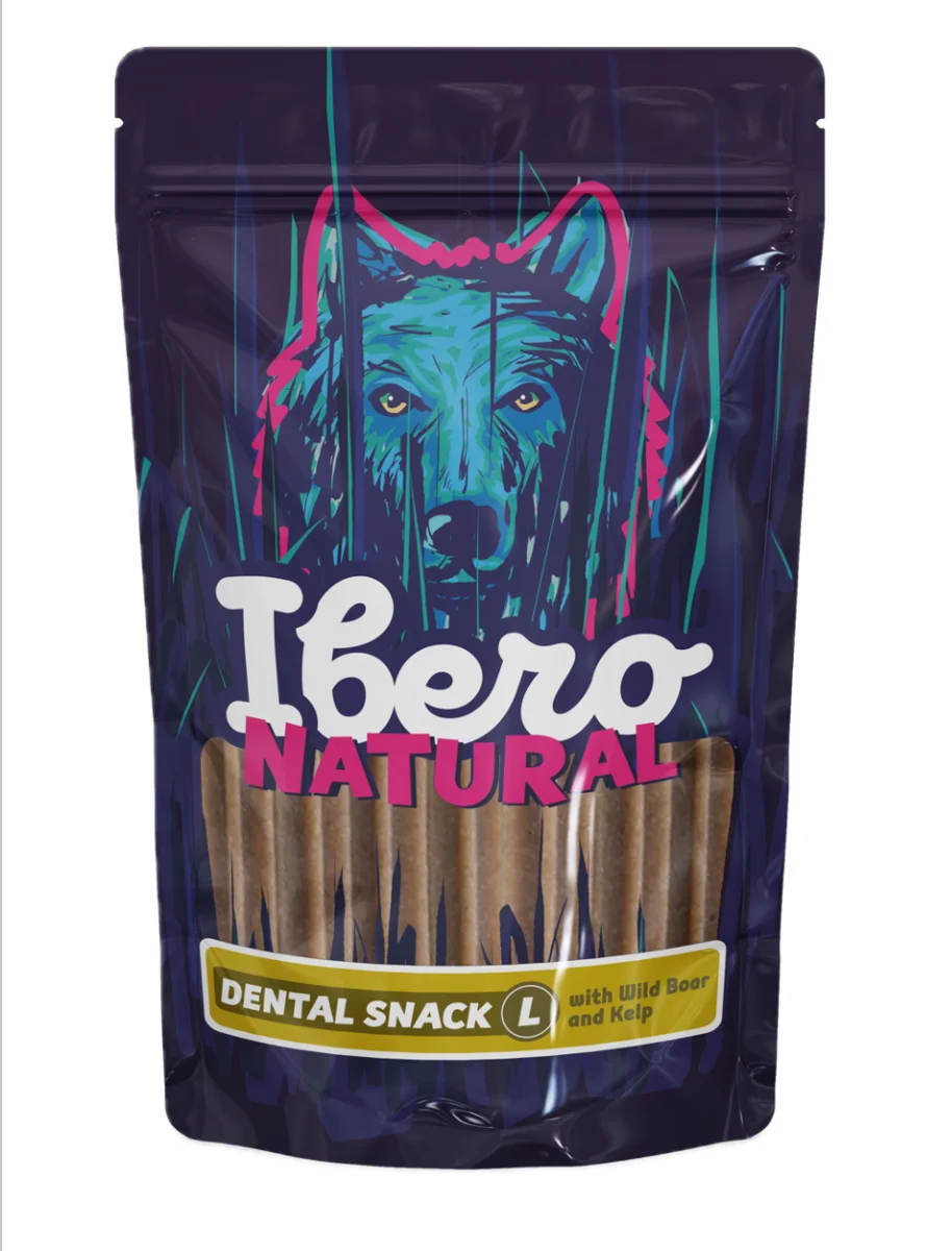 Ibero Natural Dental Snack Divočák/Mořská řasa - S/M (20ks)