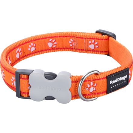 RedDingo Obojek Desert Paws Orange - 1,5/24 až 36cm