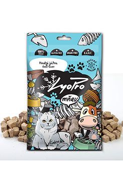 LYOPRO Mrazem sušené hovězí játra pro kočky 50 g