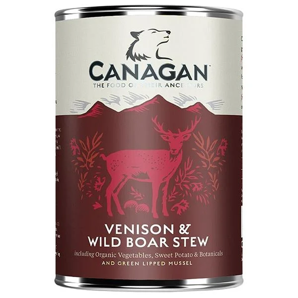 CANAGAN Venison & wild boar stew konzerva pro psy 400 g