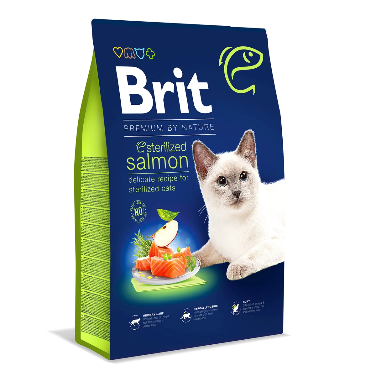 BRIT Premium by Nature Cat Sterilized Salmon 8 kg