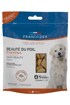 Francodex Pochoutka Hair Beauty pro psy a šťěňata  75g