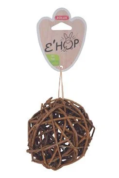 Hračka hlodavec EHOP koule z tmavého ratanu Zolux 1 ks