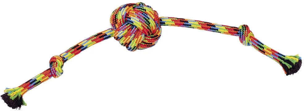 Nobby hračka pro psy lano barevné 1x uzel 106g 47cm