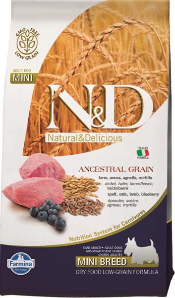 N&D LG DOG Adult Mini Lamb & Blueberry 2,5 kg