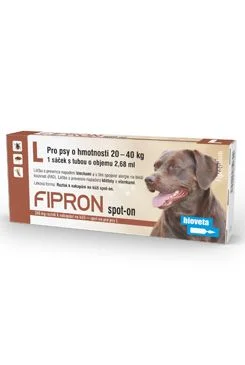 FIPRON spot-on pro psy a kočky L pes 20-40 kg 1x2,68 ml (pipety)