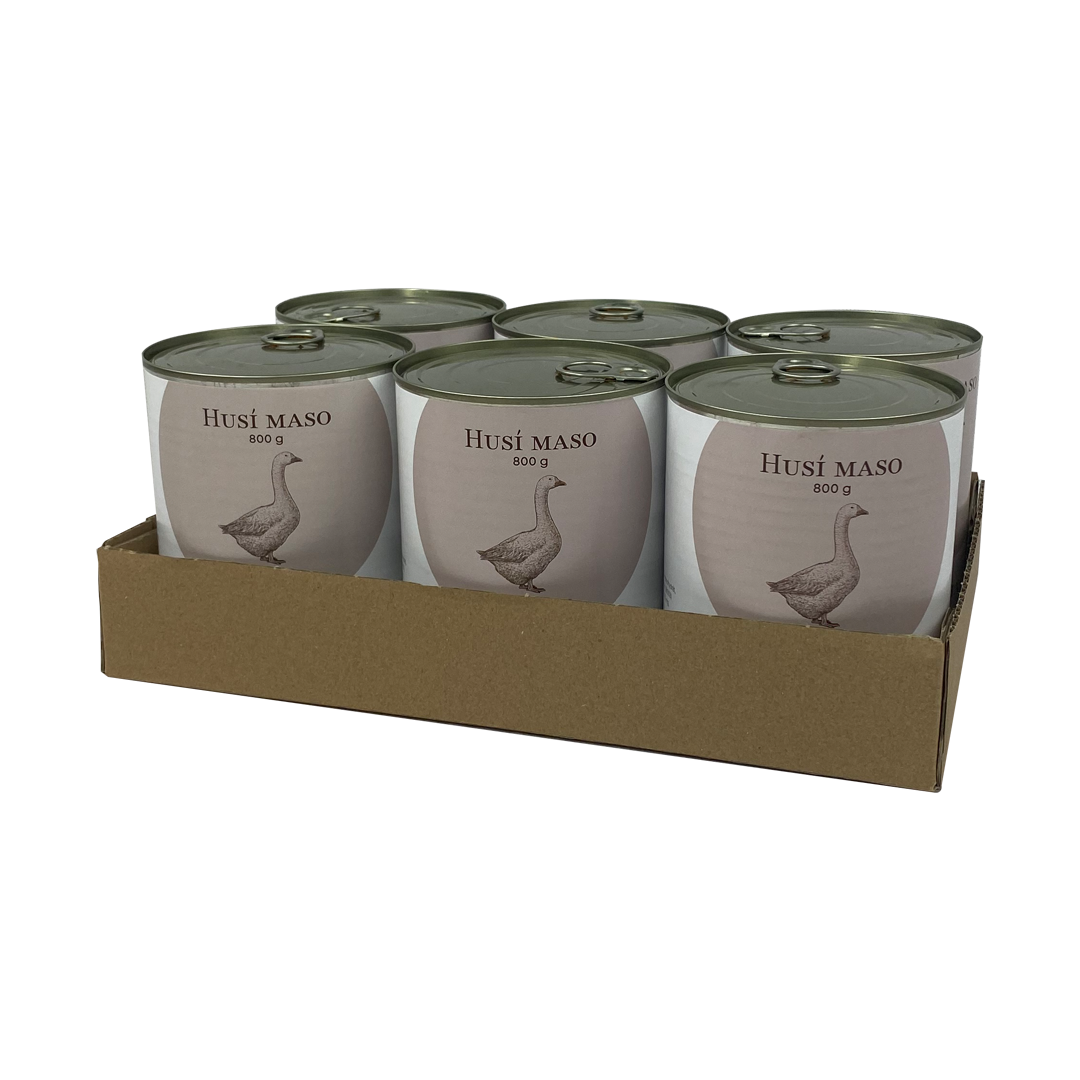 Bohemia Pet Food SIX PACK BOHEMIA Husí maso ve vlastní šťávě 800g