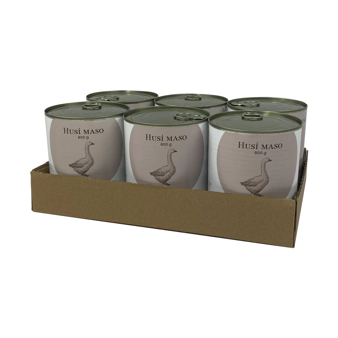 Bohemia Pet Food SIX PACK BOHEMIA Husí maso ve vlastní šťávě 800g