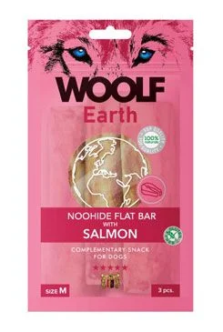 Woolf pochoutka Earth NOOHIDE Salmon  M /90g