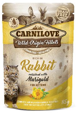 Kapsička CARNILOVE Kitten Rich in Rabbit enriched with Marigold 85 g