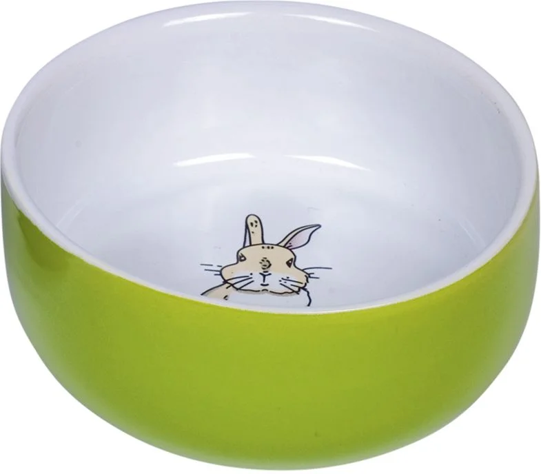 Nobby Rabbit keramická miska pro hlodavce zelená 11 x 4,5 cm