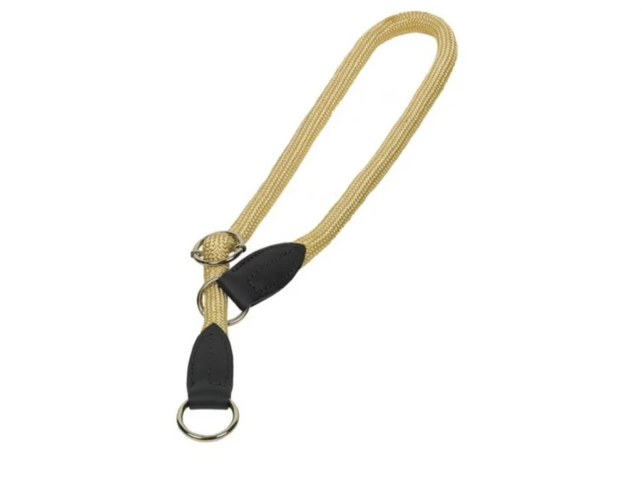 Nobby FUN Royal kulatý polostahovací obojek S-M 50cm béžová