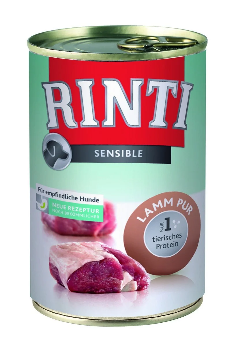 Rinti Dog Sensible PUR konzerva jehně 12x400g