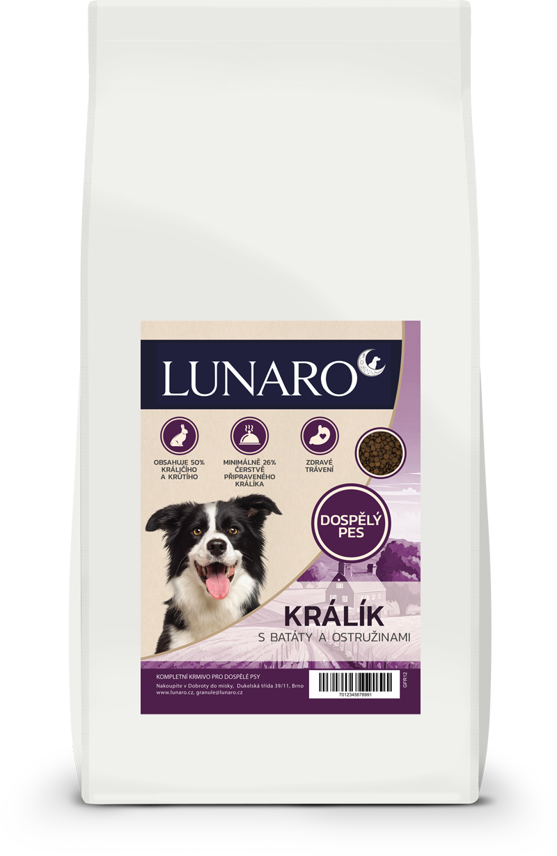 Lunaro Runnig Rabbit Adult 12kg - Kralík s batáty