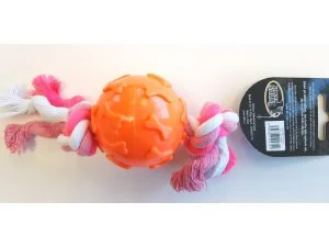 HRAČKY SALAČ Míček s uzlem - TPR 20x6x6cm