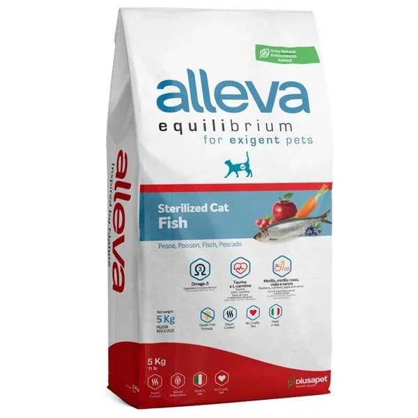 Alleva ALLEVA EQUILIBRIUM Cat Adult Sterilized Fish 5kg