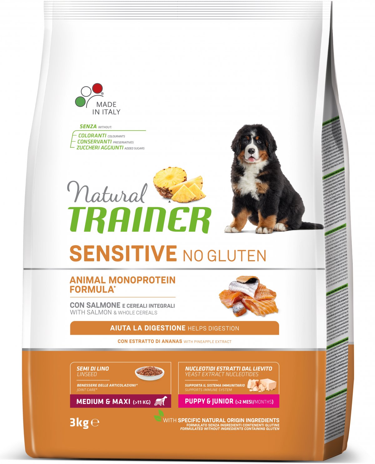 TRAINER Natural SENSITIVE No gluten Adult M/M losos 3kg