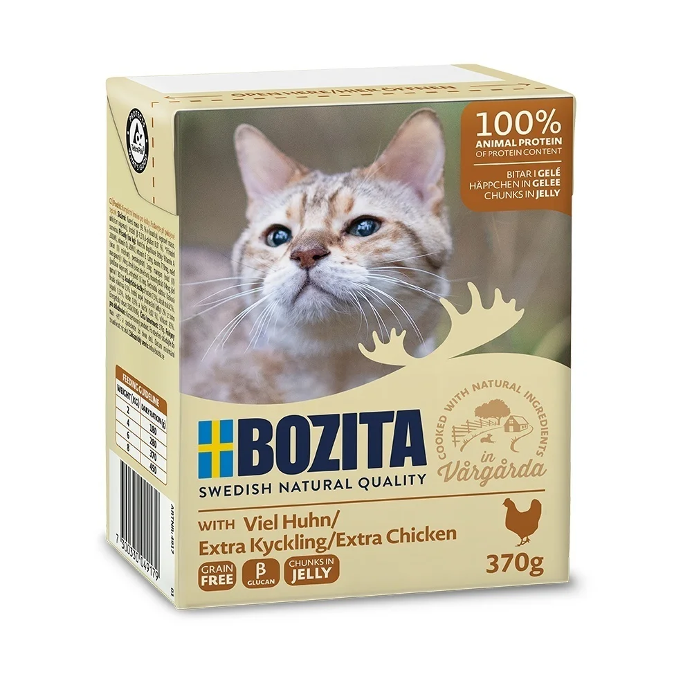 Bozita Cat kousky v želé s kuřecím, tetrapak 370 g