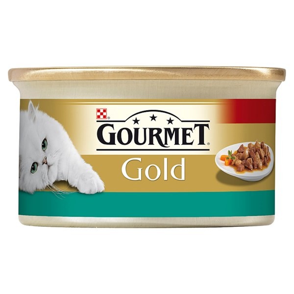 Gourmet Konzerva GOURMET Gold Sav.Cake kuřecí a mrkev 24x85g