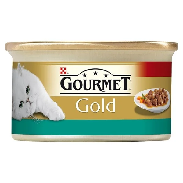 Gourmet Konzerva GOURMET Gold Sav.Cake kuřecí a mrkev 85g