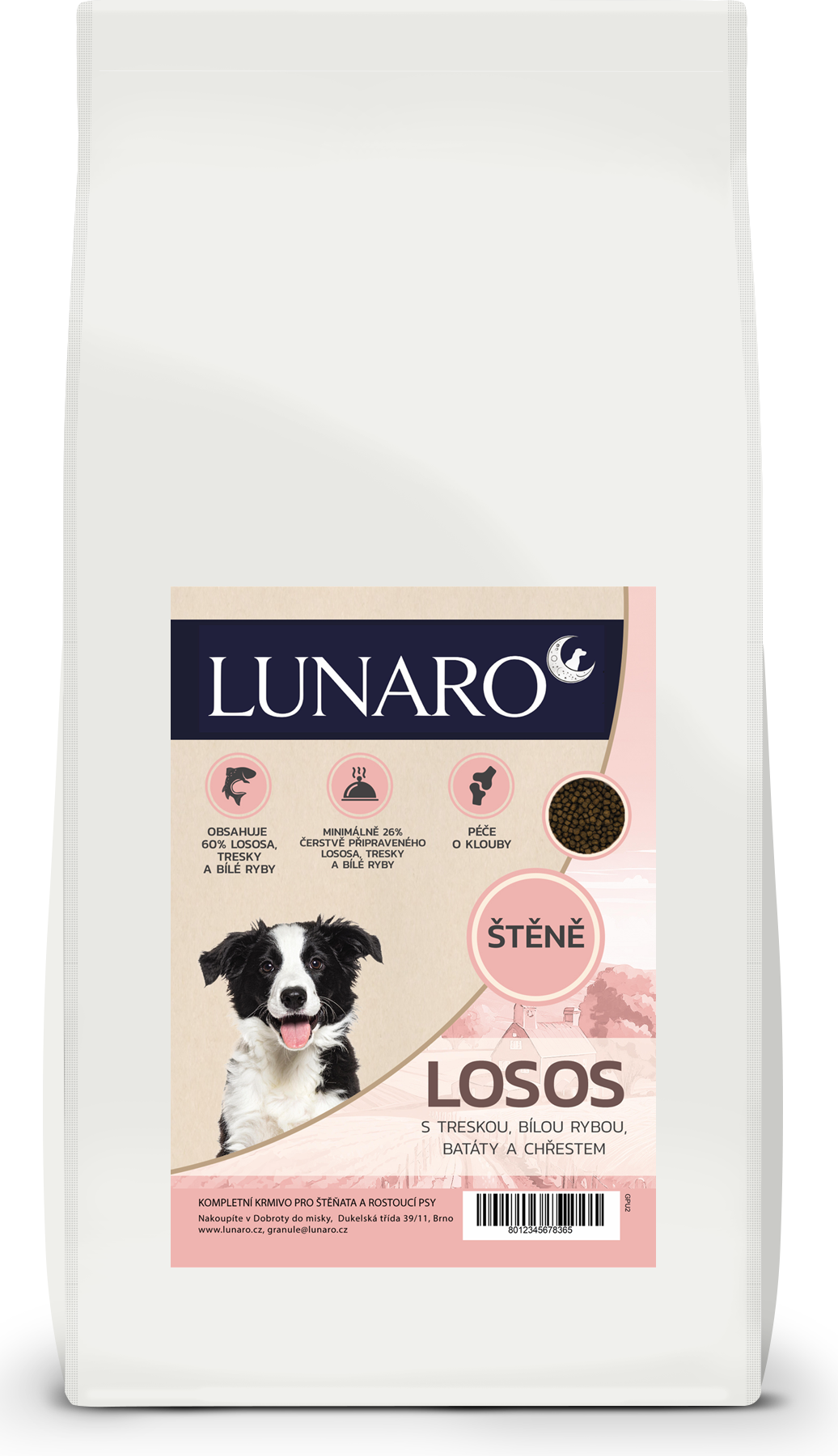 Lunaro Silver Tide Puppy 12kg - losos a ryby s batáty