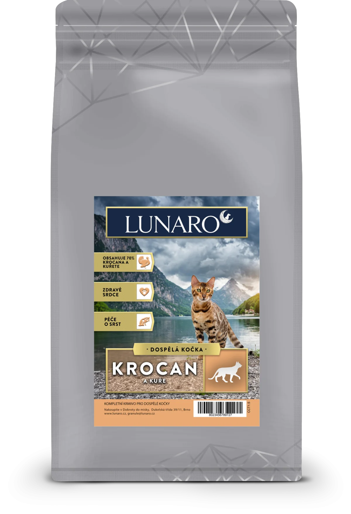 Lunaro Cat Chickura adult 300g - krocan a kuře