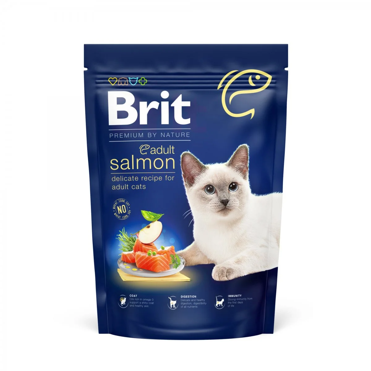 BRIT Premium by Nature Cat Adult Salmon 800 g