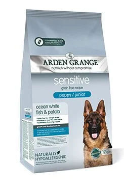 Arden Grange GF Dog Puppy Sen.Oc.White Fish&Potato 12kg