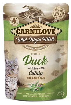 Carnilove Cat Pouch Duck Enriched & Catnip 85 g