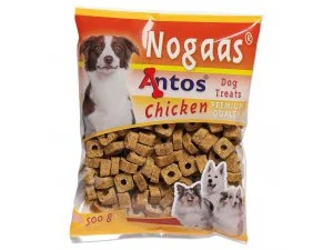 Salač Nogaas Kuřecí 0,5kg sáček ANTOS- Poloměkké kroužky