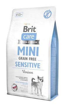 Brit Care MINI krmivo pro citlivé psy malých plemen bez obilovin se zvěřinou, 2 kg