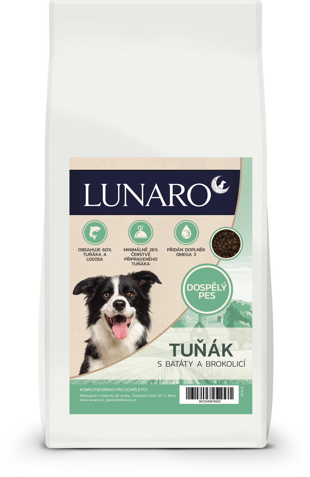 Lunaro Ocean Fish Adult 12kg - Tuňák s batáty