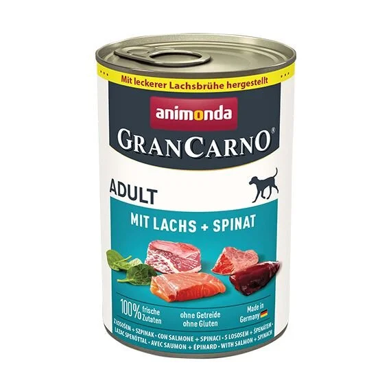 GRANCARNO Adult -s lososem a špenátem 400 g