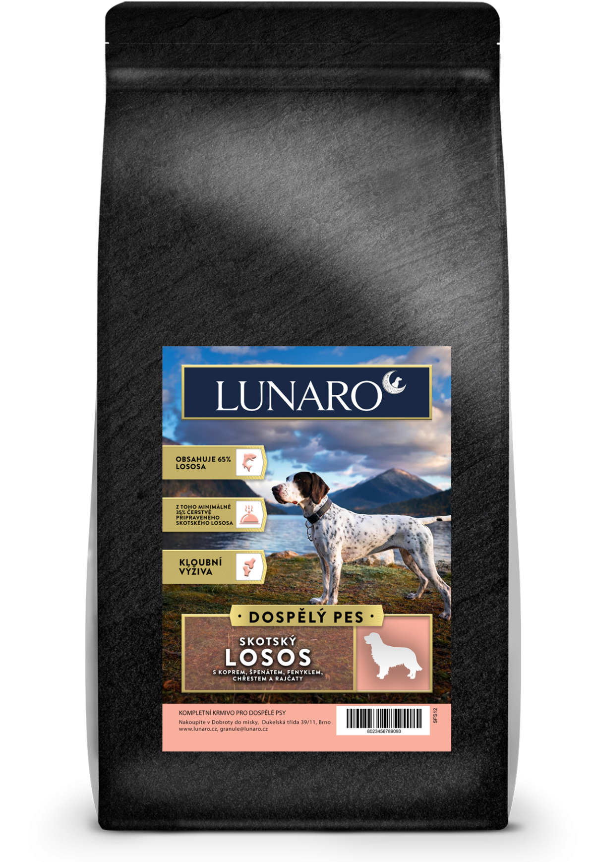 Lunaro Scotish River Adult 12kg - Losos s batáty