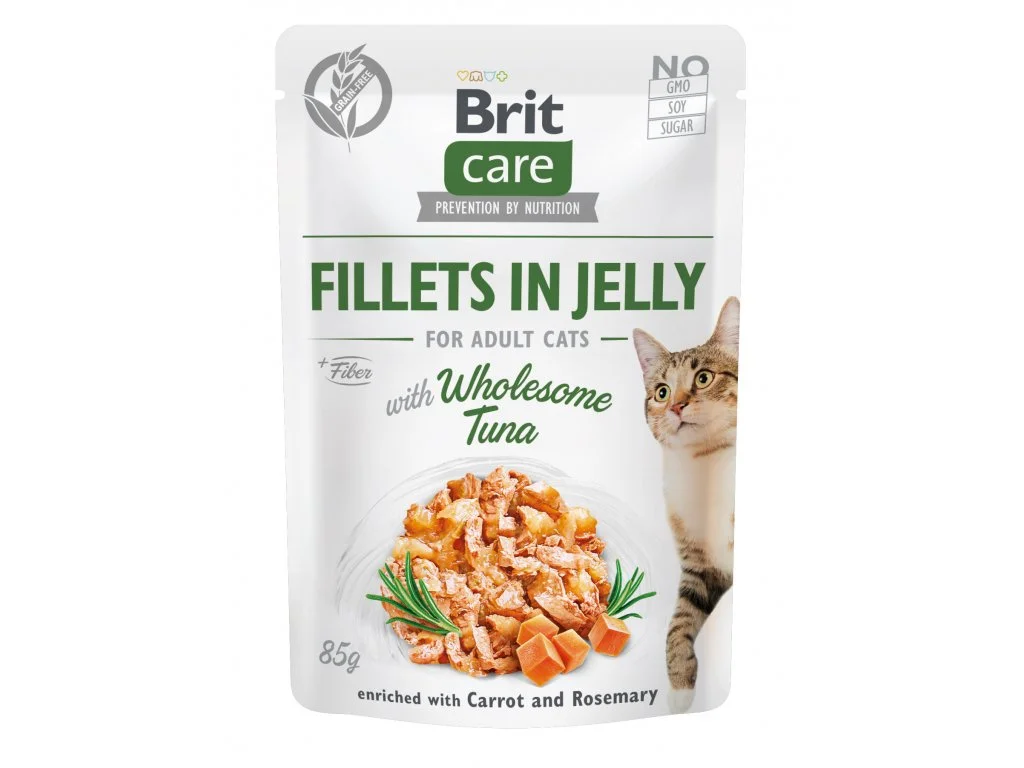 Brit Care Cat Fillets in Jelly with Wholesome Tuna 85 g
