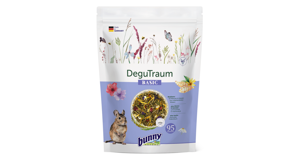 Bunny Nature krmivo pro osmáky degu - basic 3,2 kg